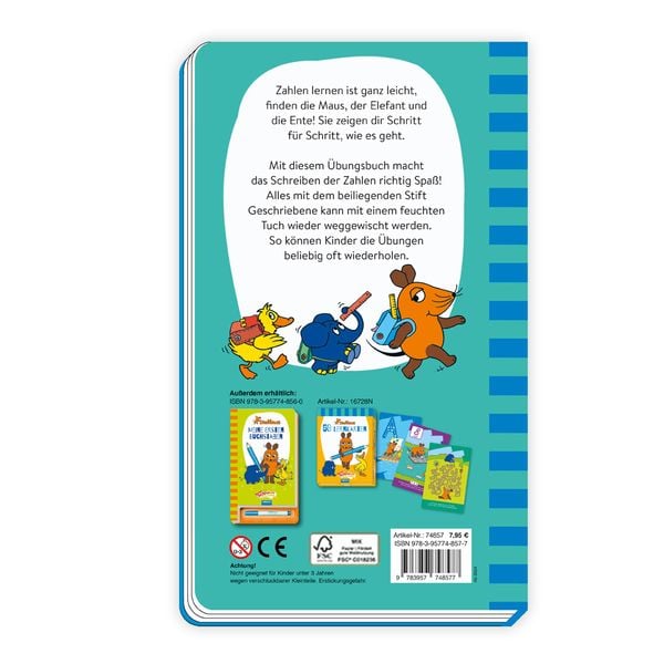 Produktbild: Tr&ouml;tsch Die Maus Schreib und wisch weg Zahlen