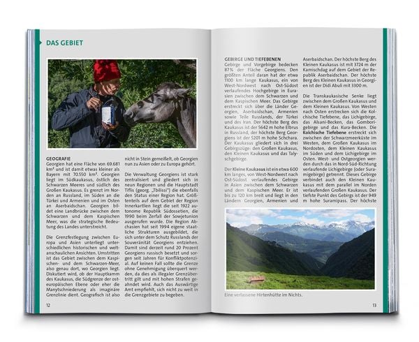 Produktbild: KOMPASS Wanderführer Georgien, Kaukasus, 50 Touren mit Extra-Tourenkarte