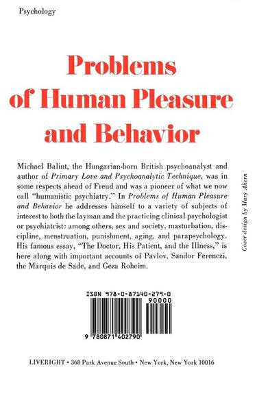 Produktbild: Problems of Human Pleasure and Behavior