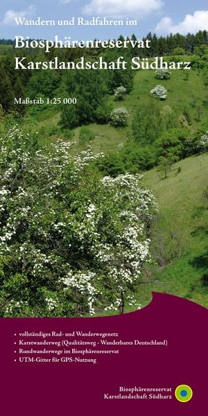 Produktbild: KKV Rad- und Wanderkarte Biosph&auml;renreservat Karstlandschaft S&uuml;dharz
