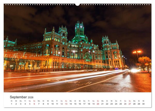 Produktbild: N&auml;chtliche Streifz&uuml;ge durch Europas Hauptst&auml;dte (Wandkalender 2026 DIN A2 quer), CALVENDO Monatskalender
