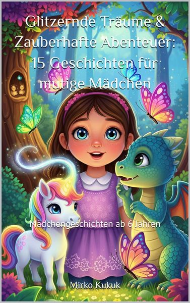 Produktbild: Glitzernde Tr&auml;ume & Zauberhafte Abenteuer: 15 Geschichten f&uuml;r mutige M&auml;dchen