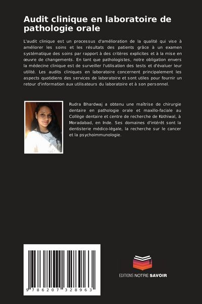 Produktbild: Audit clinique en laboratoire de pathologie orale