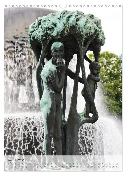 Produktbild: Vigeland (Wandkalender 2027 DIN A3 hoch), CALVENDO Monatskalender