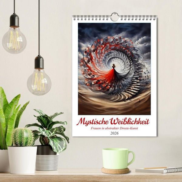Produktbild: Mystische Weiblichkeit - Frauen in abstrakter Droste-Kunst (Wandkalender 2026 DIN A4 hoch), CALVENDO Monatskalender
