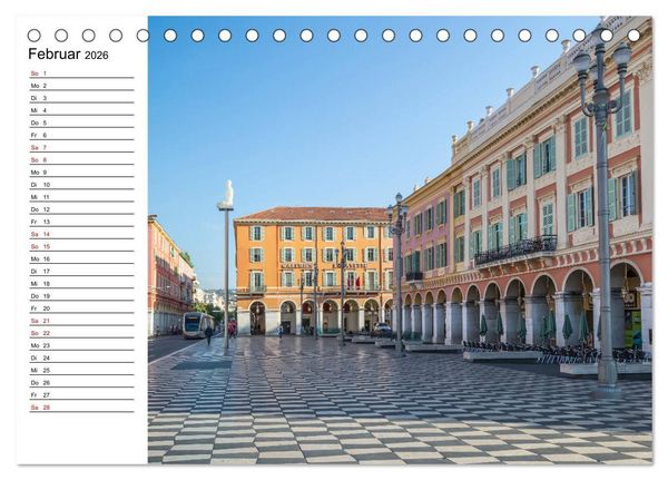 Produktbild: NIZZA Idyllische Impressionen (Tischkalender 2026 DIN A5 quer), CALVENDO Monatskalender