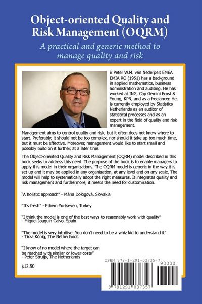 Produktbild: Object-oriented Quality and Risk Management (OQRM). A practical and generic method to manage quality and risk.