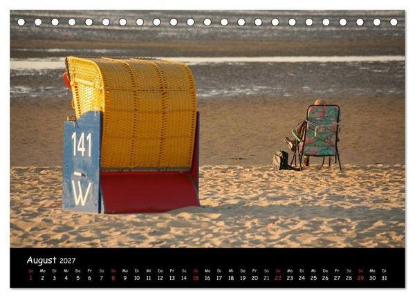 Produktbild: An der Nordseek&uuml;ste... (Tischkalender 2027 DIN A5 quer), CALVENDO Monatskalender
