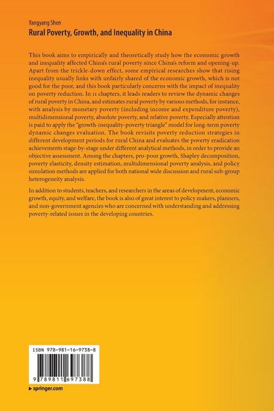 Produktbild: Rural Poverty, Growth, and Inequality in China