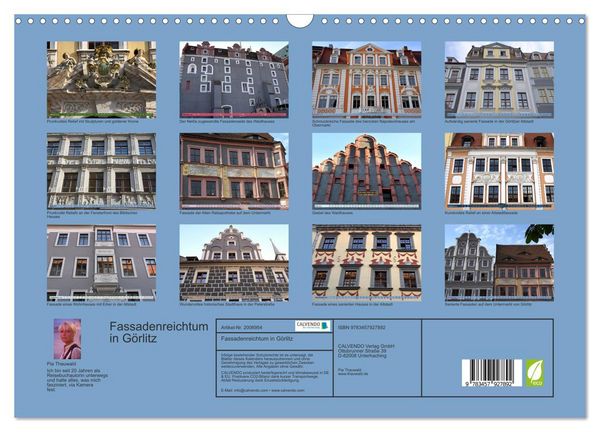 Produktbild: Fassadenreichtum in G&ouml;rlitz (Wandkalender 2026 DIN A3 quer), CALVENDO Monatskalender