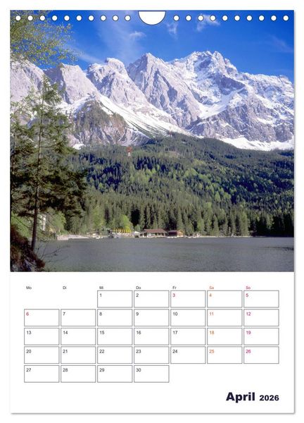 Produktbild: Sch&ouml;nes Land Bayern (Wandkalender 2026 DIN A4 hoch), CALVENDO Monatskalender