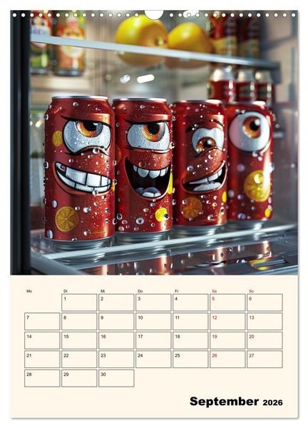Produktbild: Nachts im K&uuml;hlschrank (Wandkalender 2026 DIN A3 hoch), CALVENDO Monatskalender