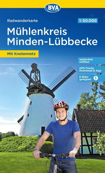 Radwanderkarte BVA Radwandern im Mühlenkreis Minden-Lübbecke 1:50.000, reiß- und wetterfest, GPS-Tracks Download, Sonstige von , Kompass-Karten,