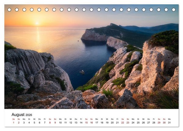Produktbild: Im Rhythmus der Wellen - Ein Jahr am Meer (Tischkalender 2026 DIN A5 quer), CALVENDO Monatskalender