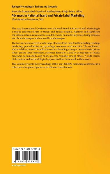 Produktbild: Advances in National Brand and Private Label Marketing