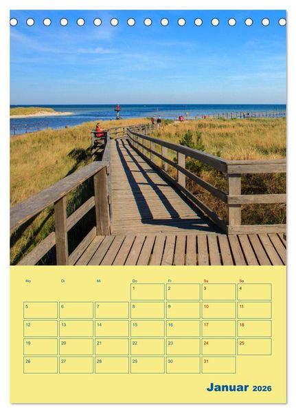 Produktbild: Sehnsuchtsort Fischland-Dar&szlig;-Zingst (Tischkalender 2026 DIN A5 hoch), CALVENDO Monatskalender