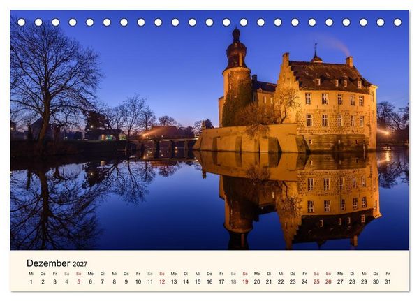 Produktbild: Schl&ouml;sser und Burgen in NRW (Tischkalender 2027 DIN A5 quer), CALVENDO Monatskalender