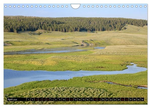Produktbild: Wunderwelt Yellowstone 2026 (Wandkalender 2026 DIN A4 quer), CALVENDO Monatskalender