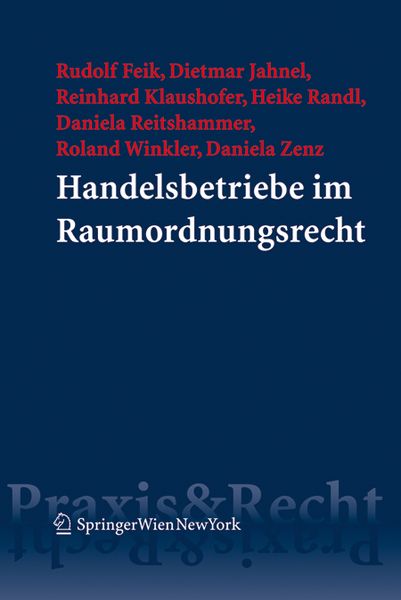 Produktbild: Handelsbetriebe im Raumordnungsrecht
