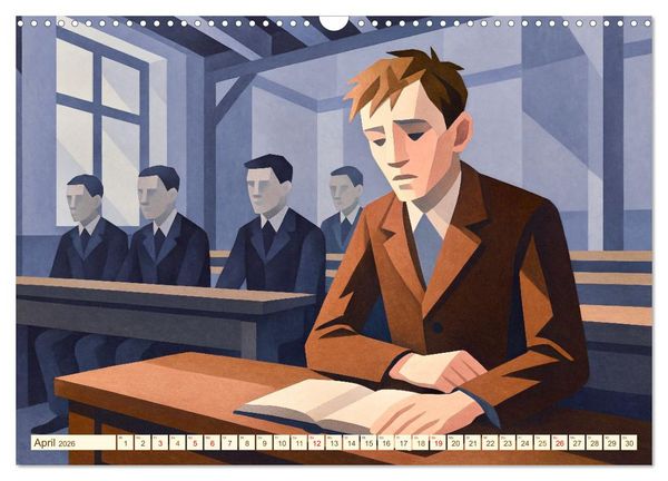 Produktbild: Hermann Hesse. Sein Leben, seine Werke (Wandkalender 2026 DIN A3 quer), CALVENDO Monatskalender