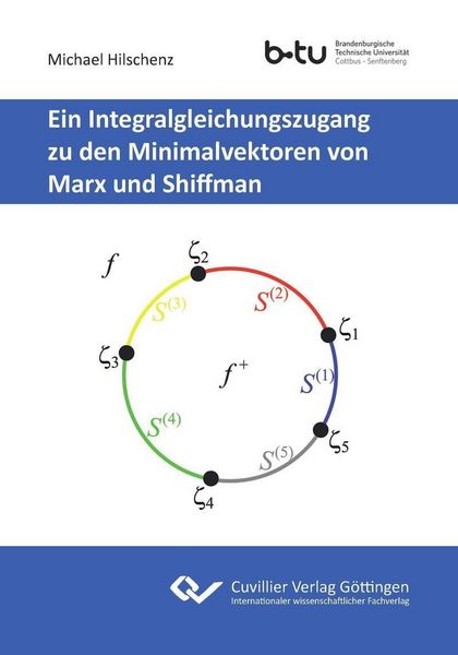 Produktbild: Ein Integralgleichungszugang zu den Minimalvektoren von Marx und Shiffman