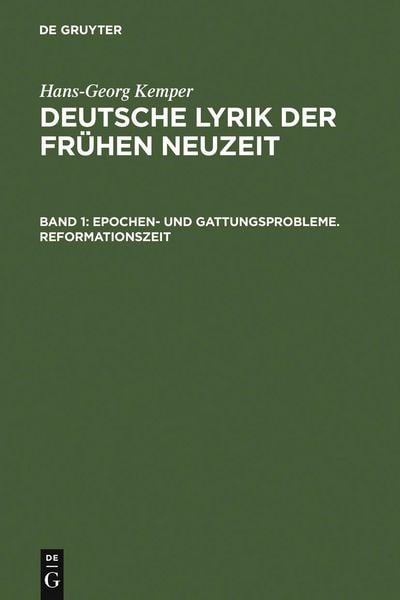 Produktbild: Epochen- und Gattungsprobleme. Reformationszeit