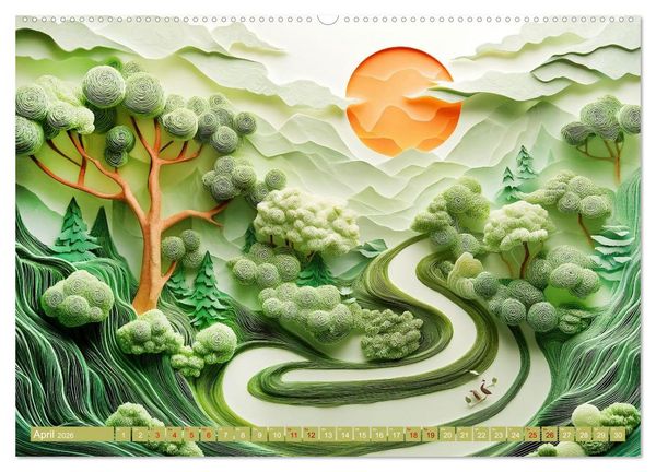 Produktbild: Kunstvolle Horizonte (Wandkalender 2026 DIN A2 quer), CALVENDO Monatskalender