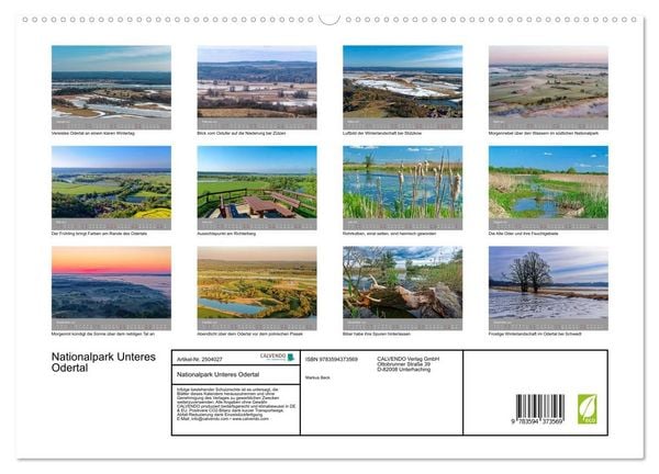 Produktbild: Nationalpark Unteres Odertal (hochwertiger Premium Wandkalender 2027 DIN A2 quer), Kunstdruck in Hochglanz
