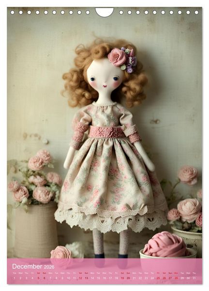 Produktbild: Romantic Dolls (Wall Calendar 2026 DIN A4 portrait), CALVENDO 12 Month Wall Calendar
