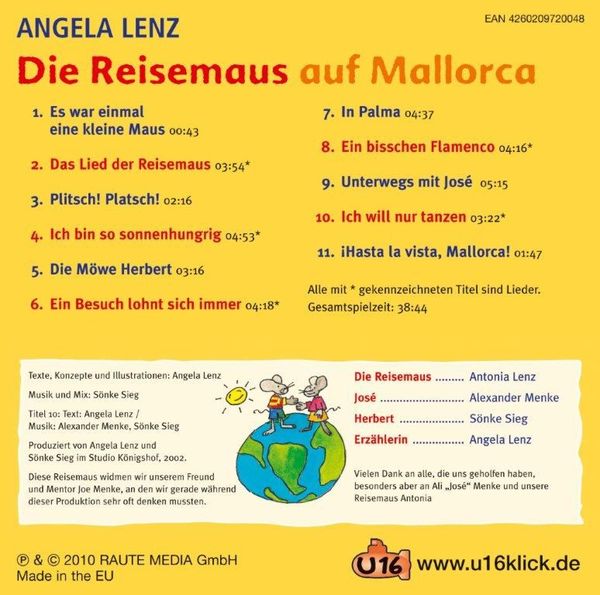 Produktbild: Lenz, A: Reisemaus Auf Mallorca