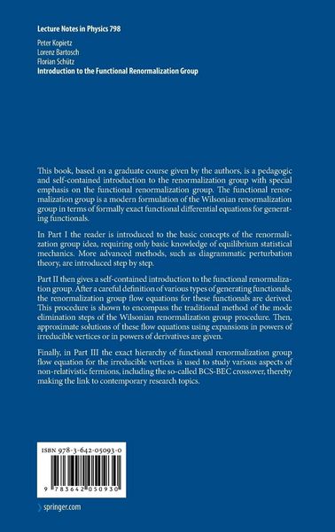 Produktbild: Introduction to the Functional Renormalization Group