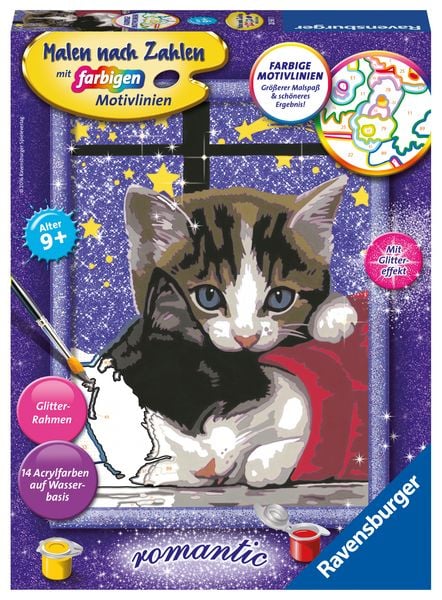 Produktbild: Ravensburger Malen nach Zahlen, Kuschelnde K&auml;tzchen
