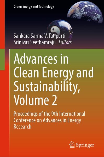 Produktbild: Advances in Clean Energy and Sustainability, Volume 2