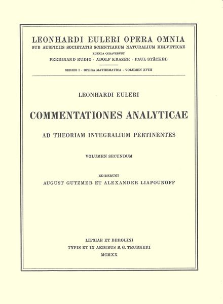 Produktbild: Methodus inveniendi lineas curvas maximi minimive proprietate gaudentes sive solutio problematis isoperimetrici latissimo sensu accepti