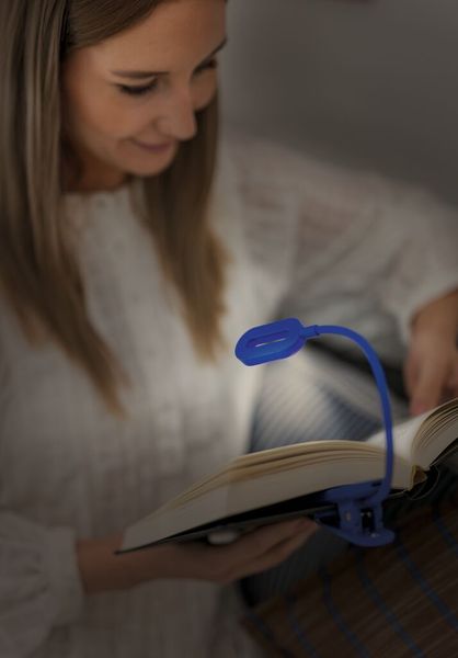 Produktbild: moses. libri_x Klemmleuchte Touch Electric Blue