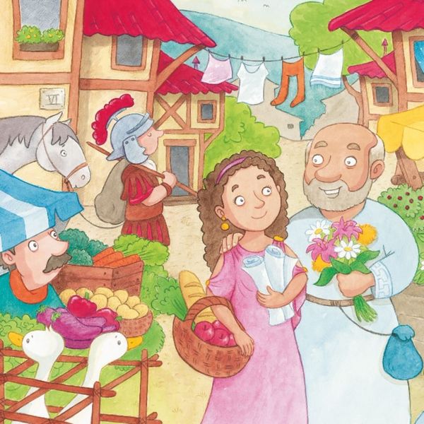 Produktbild: Die heilige Barbara und der Kirschblütenzweig. Mini-Bilderbuch.