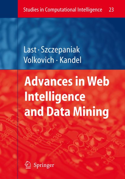 Produktbild: Advances in Web Intelligence and Data Mining