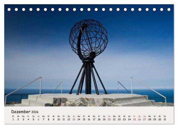 Produktbild: Auf dem Weg zum Nordkap (Tischkalender 2026 DIN A5 quer), CALVENDO Monatskalender
