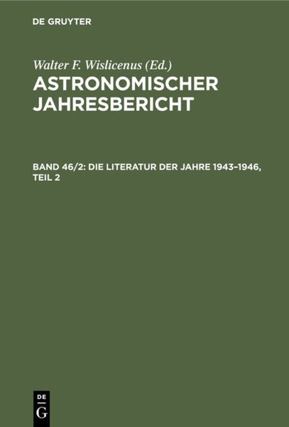 Produktbild: Die Literatur der Jahre 1943&ndash;1946, Teil 2