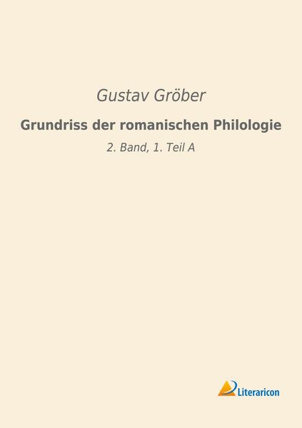 Produktbild: Grundriss der romanischen Philologie