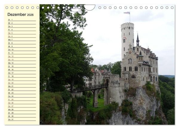 Produktbild: Sehenswertes in Baden-W&uuml;rttemberg erleben (Wandkalender 2026 DIN A4 quer), CALVENDO Monatskalender