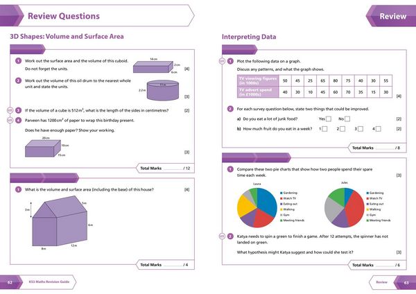 Produktbild: KS3 Maths Higher Level All-in-One Complete Revision and Practice