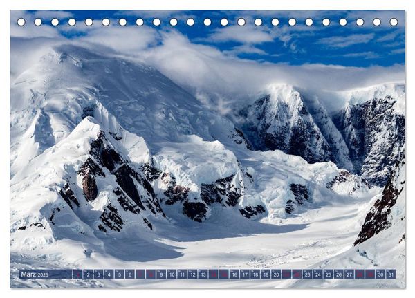 Produktbild: Antarktis Gletscher, Robben, Pinguine (Tischkalender 2026 DIN A5 quer), CALVENDO Monatskalender