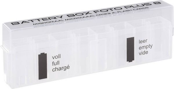 Produktbild: Ansmann Foto Plus 8 Batteriebox 8x Micro (AAA), Mignon (AA), CR123 (L x B x H) 160 x 22 x 55mm