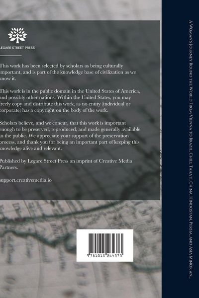 Produktbild: A Woman's Journey Round the World From Vienna to Brazil, Chili, Tahati, China, Hindostan, Persia, and Asia Minor an Unabridged Translation From the German of Ida Pfeiffer