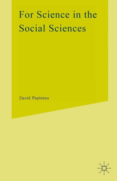 Produktbild: For Science in the Social Sciences