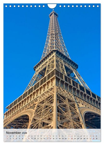 Produktbild: Eiffelturm - Ikone der Architektur, Ikone der Ingenieurskunst (Wandkalender 2026 DIN A4 hoch), CALVENDO Monatskalender