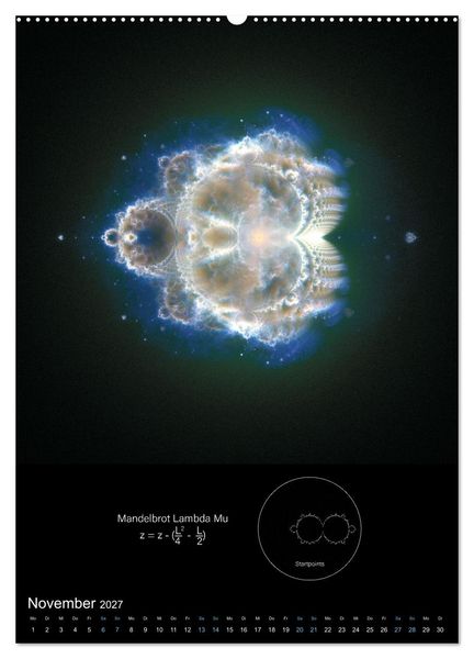 Produktbild: Buddhabrot fractal art (Wandkalender 2027 DIN A2 hoch), CALVENDO Monatskalender