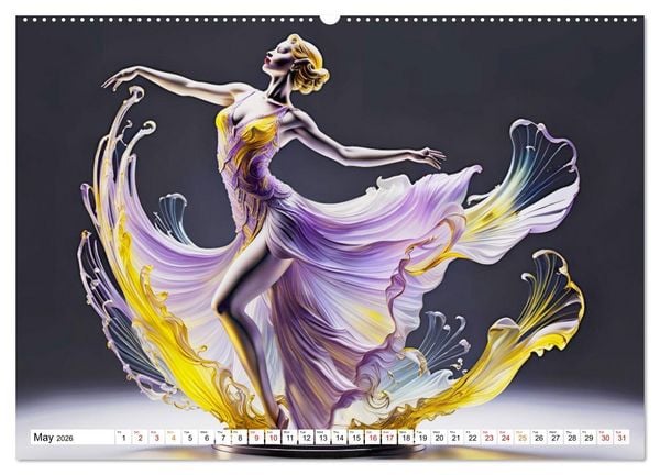 Produktbild: Elegant dancers (High Quality Premium Wall Calendar 2026 DIN A2 landscape),CALVENDO 12 Month Wall Calendar