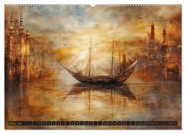 Produktbild: Visionen aus 1001 Nacht (hochwertiger Premium Wandkalender 2026 DIN A2 quer), Kunstdruck in Hochglanz